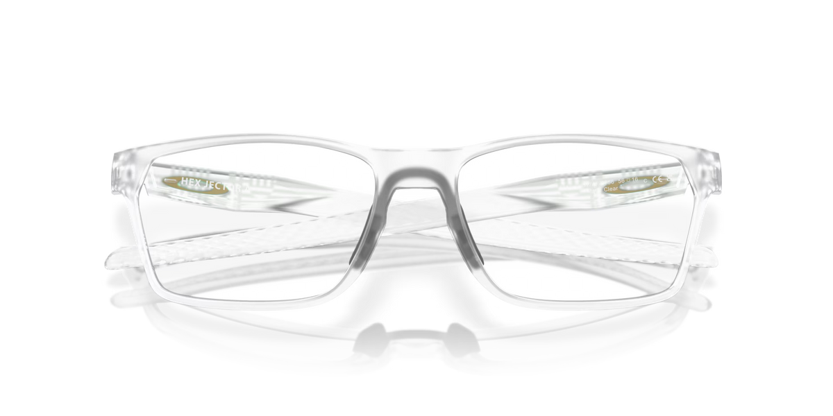 Oakley Men's Hex Jector (low Bridge Fit) Eyeglasses - Matte Clear