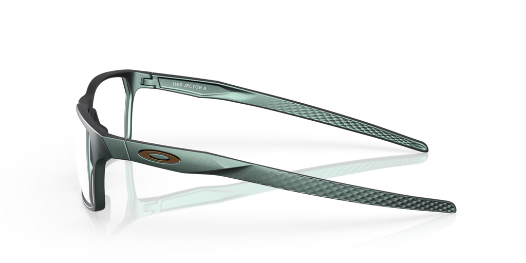 Oakley Men's Hex Jector (low Bridge Fit) Eyeglasses - Blue/Silver