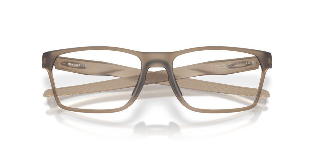 Oakley Men's Hex Jector (low Bridge Fit) Obscura Collection Eyeglasses - Brown