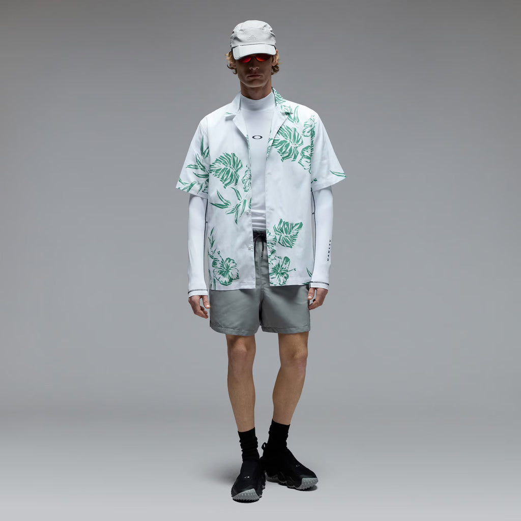 Oakley Men's Hibiscus Breeze Shirt - White/Green