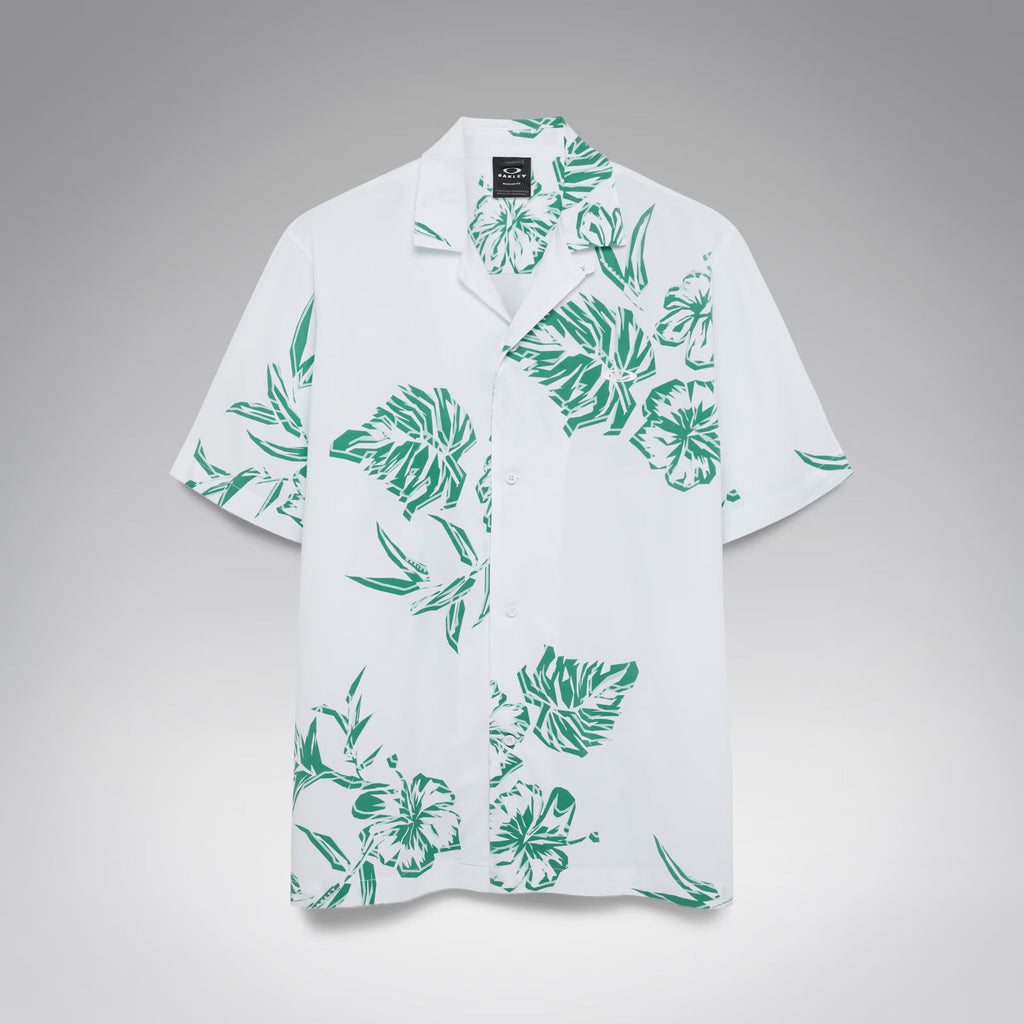 Oakley Men's Hibiscus Breeze Shirt - White/Green