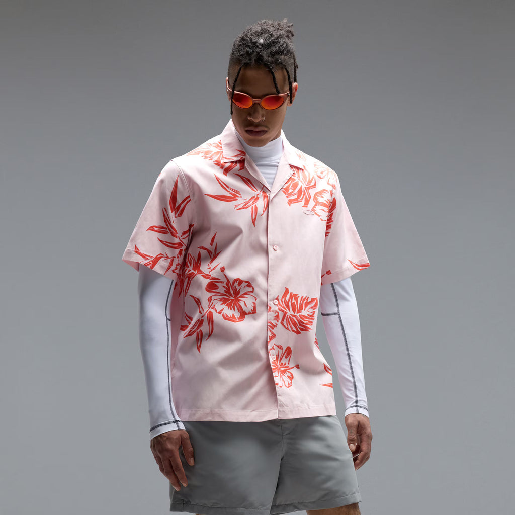 Oakley Men's Hibiscus Breeze Shirt - Orange/Pink