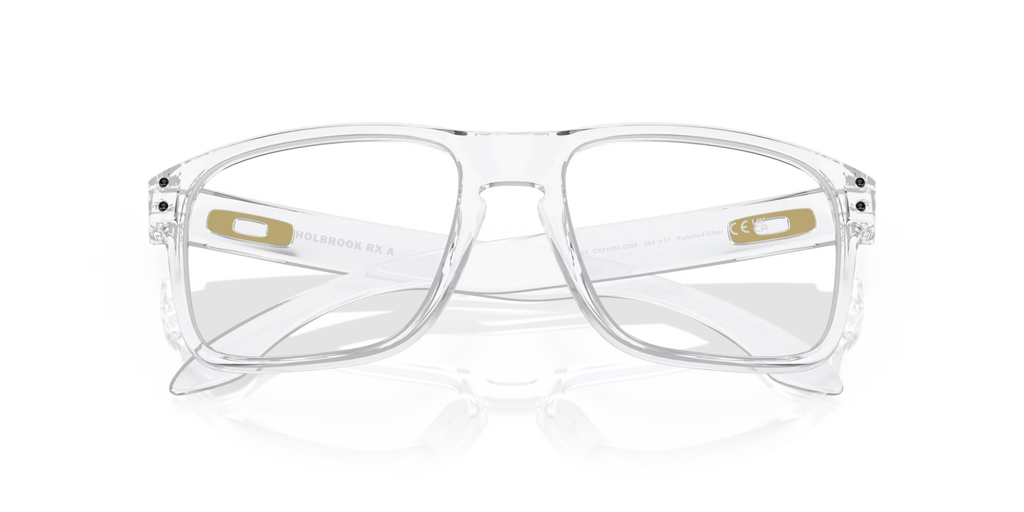 Oakley Men's Holbrook (low Bridge Fit) Eyeglasses - Polished Clear