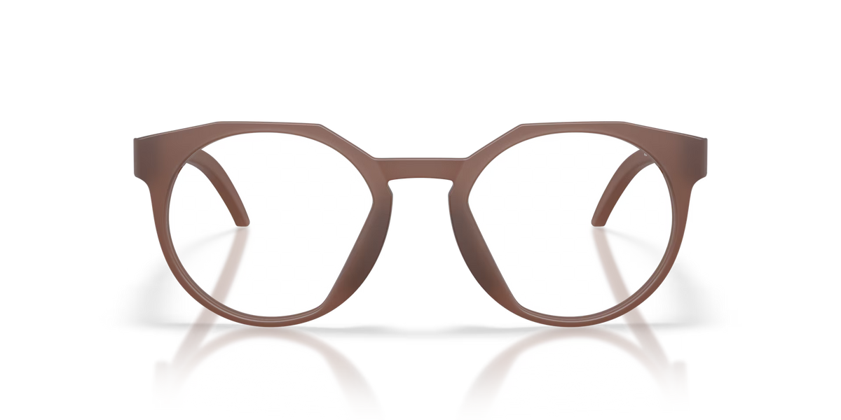 Oakley Men's Hstn (low Bridge Fit) Eyeglasses - Transparent Mahogany
