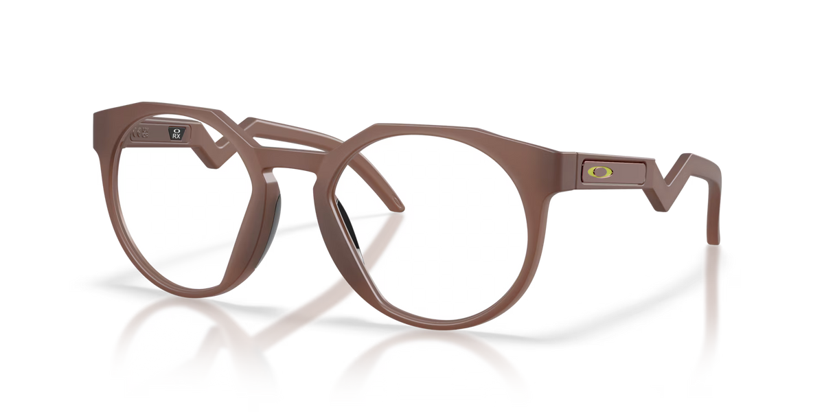 Oakley Men's Hstn (low Bridge Fit) Eyeglasses - Transparent Mahogany
