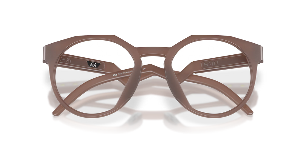 Oakley Men's Hstn (low Bridge Fit) Eyeglasses - Transparent Mahogany