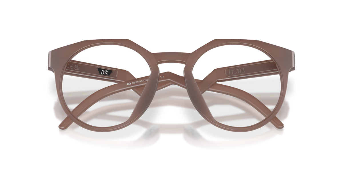 Oakley Men's Hstn (low Bridge Fit) Eyeglasses - Transparent Mahogany