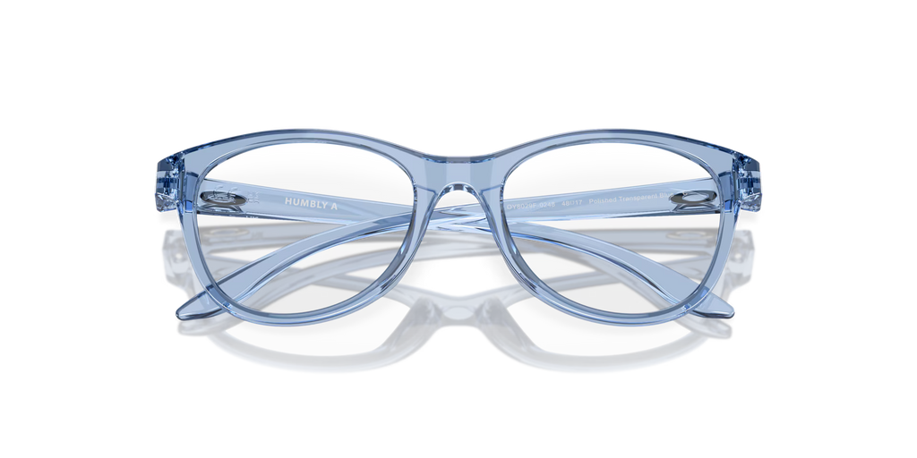 Oakley Men's Humbly (youth - Low Bridge Fit) Eyeglasses - Blue