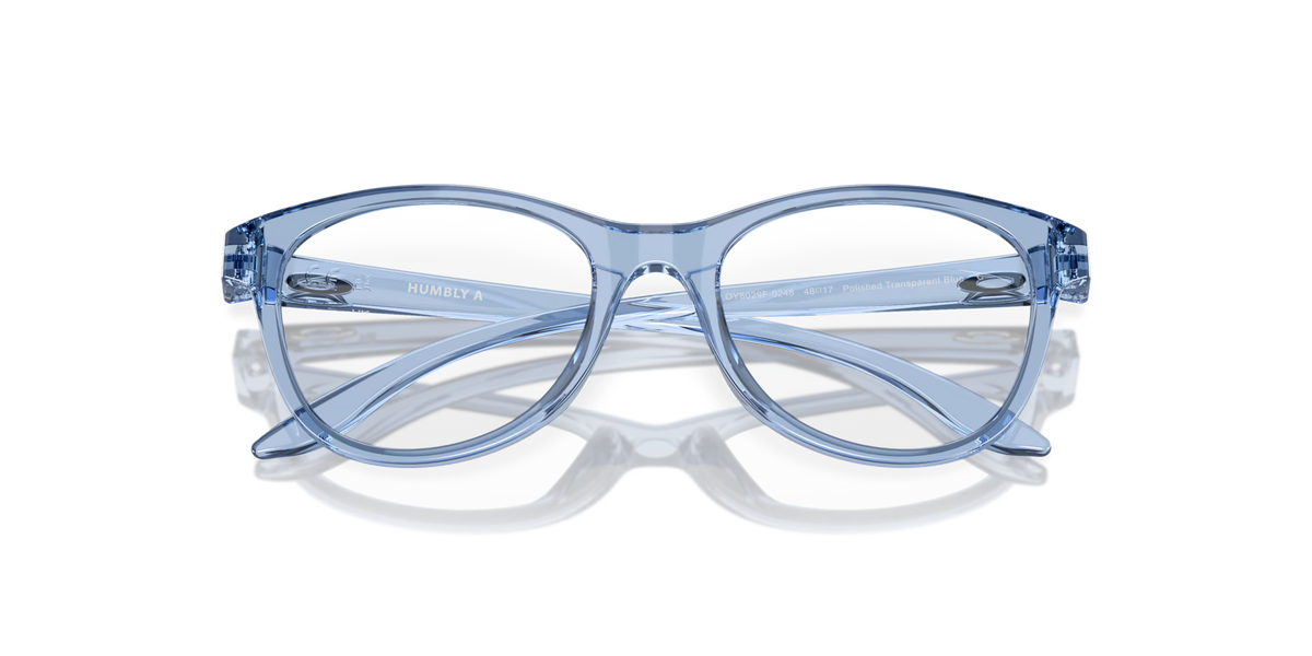 Oakley Men's Humbly (youth - Low Bridge Fit) Eyeglasses - Blue