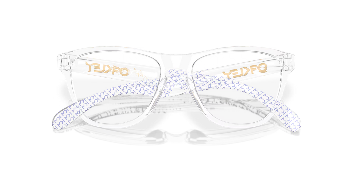 Oakley Men's Kylian Mbappé Signature Series Frogskins Xs (youth Fit) Eyeglasses - Polished Clear