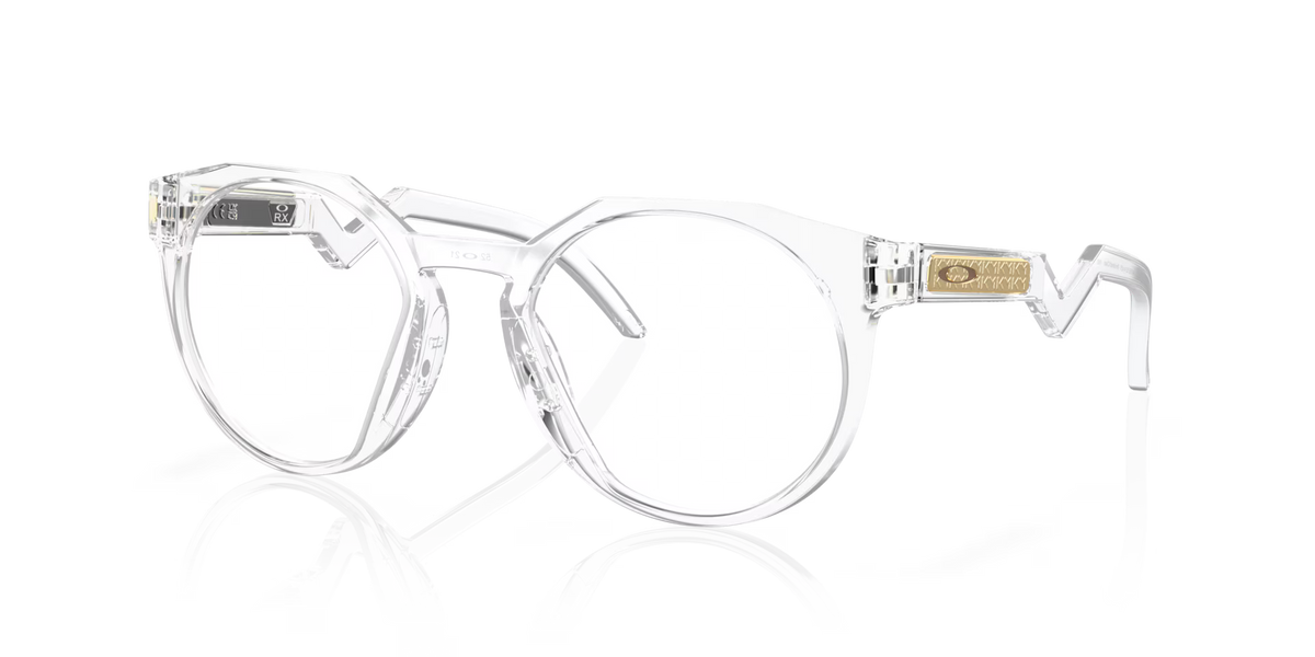 Oakley Men's Kylian Mbappé Signature Series Hstn (low Bridge Fit) Eyeglasses - Polished Clear