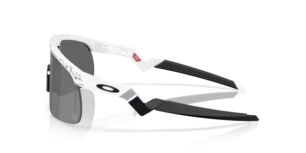 Oakley Men's Las Vegas Raiders Resistor (youth Fit) Sunglasses - White