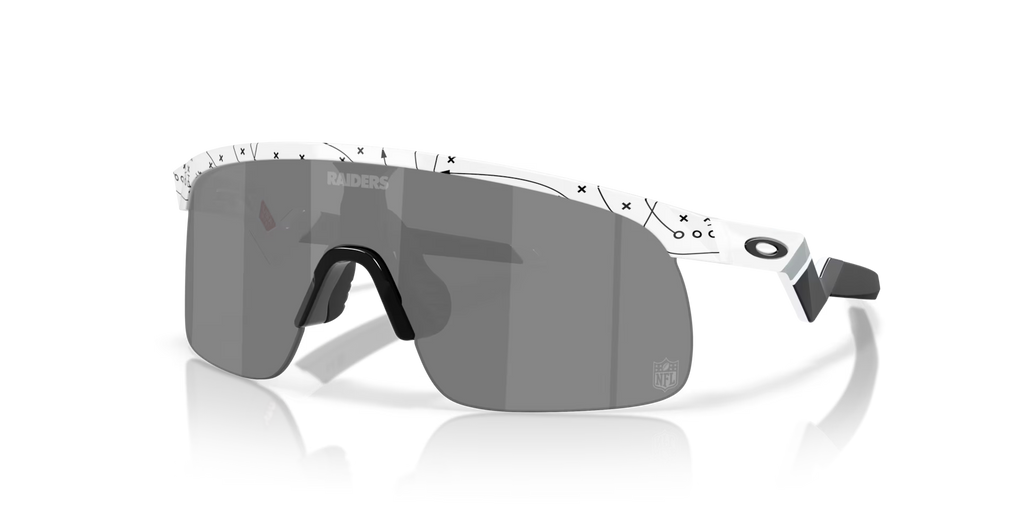 Oakley Men's Las Vegas Raiders Resistor (youth Fit) Sunglasses - White
