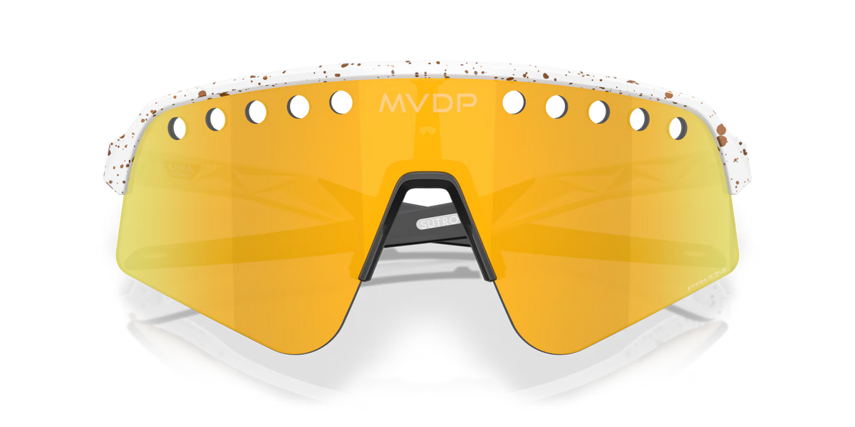 Oakley Men's Mathieu Van Der Poel Signature Series Sutro Lite Sweep Sunglasses - Gold/Red
