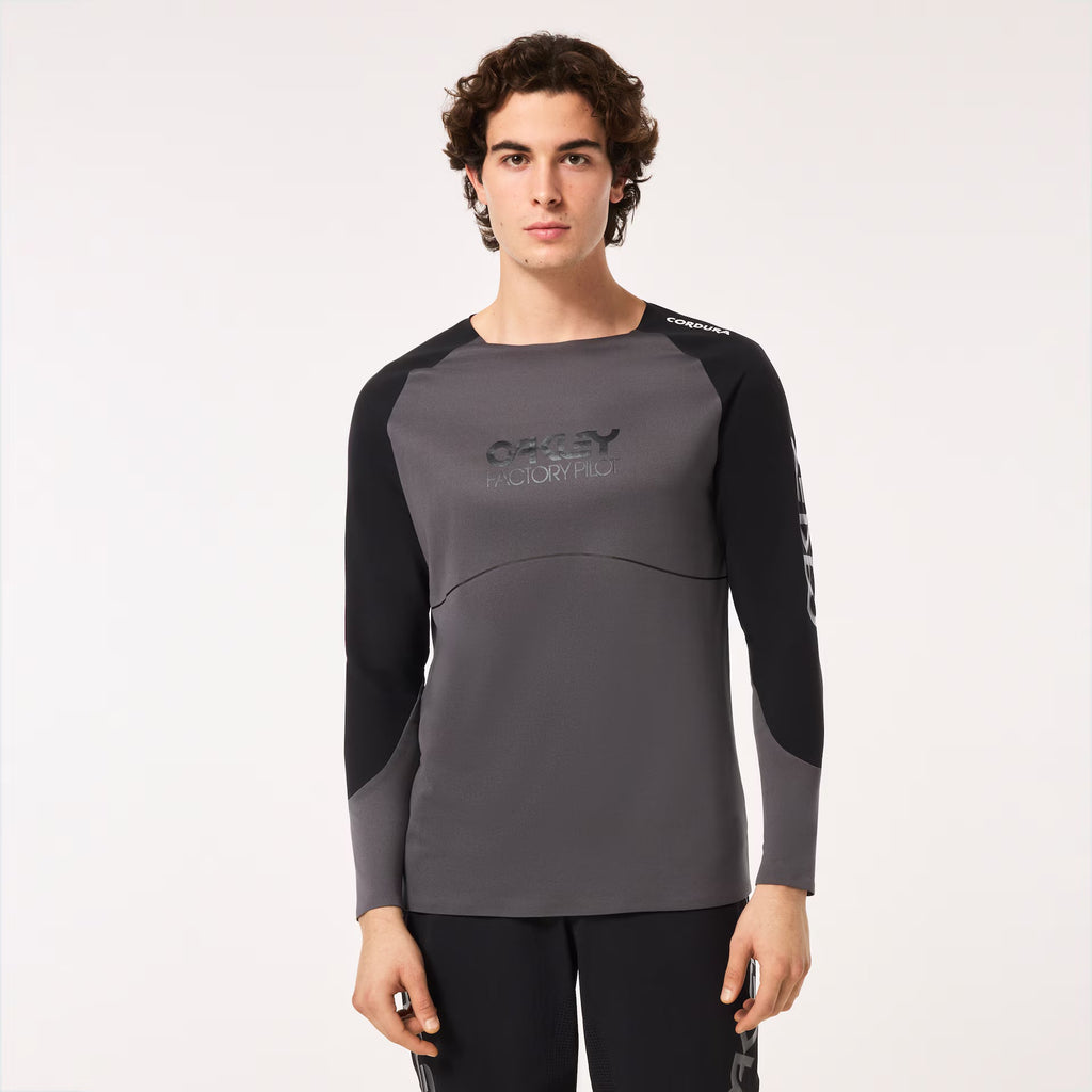 Oakley Men's Maven Scrub Ls Jersey - Black/Grey