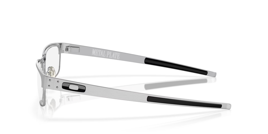 Oakley Men's Metal Plate Eyeglasses - Brushed Chrome