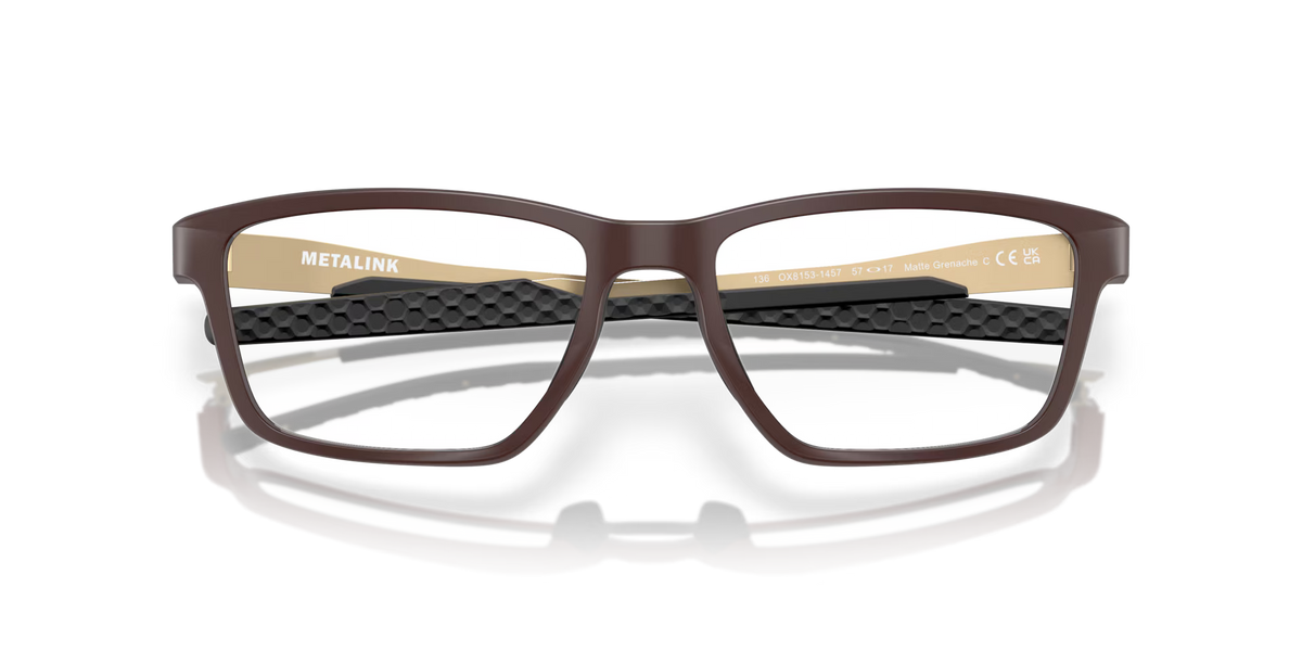 Oakley Men's Metalink Eyeglasses - Matte Grenache