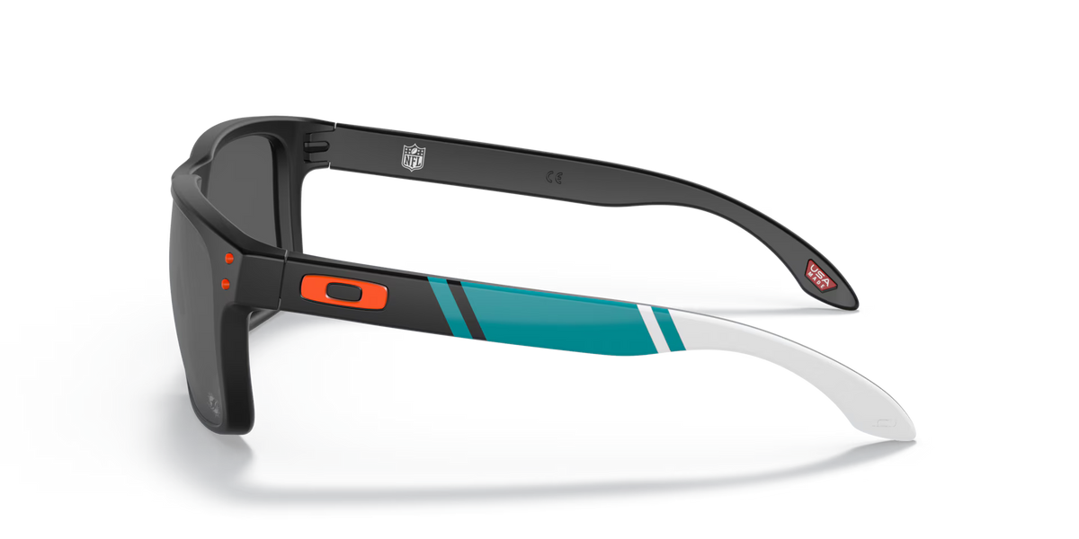 Oakley Men's Miami Dolphins Holbrook Sunglasses - Black