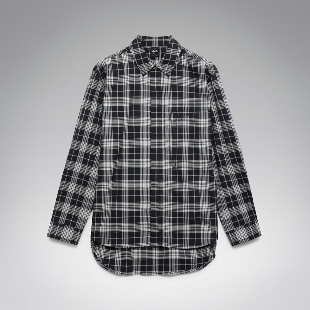 Oakley Men's Oak Light Plaid Shirt - Black