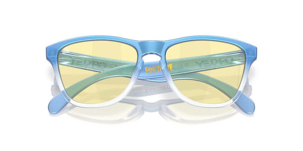 Oakley Men's Oakley X Fortnite Frogskins Xs (youth Fit) Sunglasses - Blue/Cyan