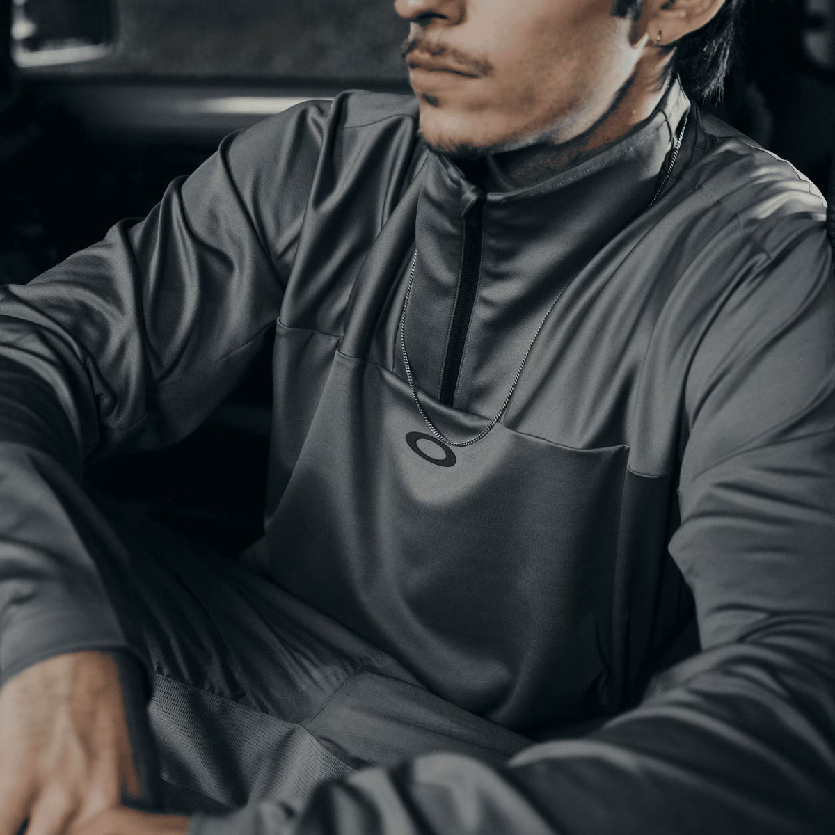 Oakley Men's Oakley X Hypegolf C1 Bark Pullover - Grey