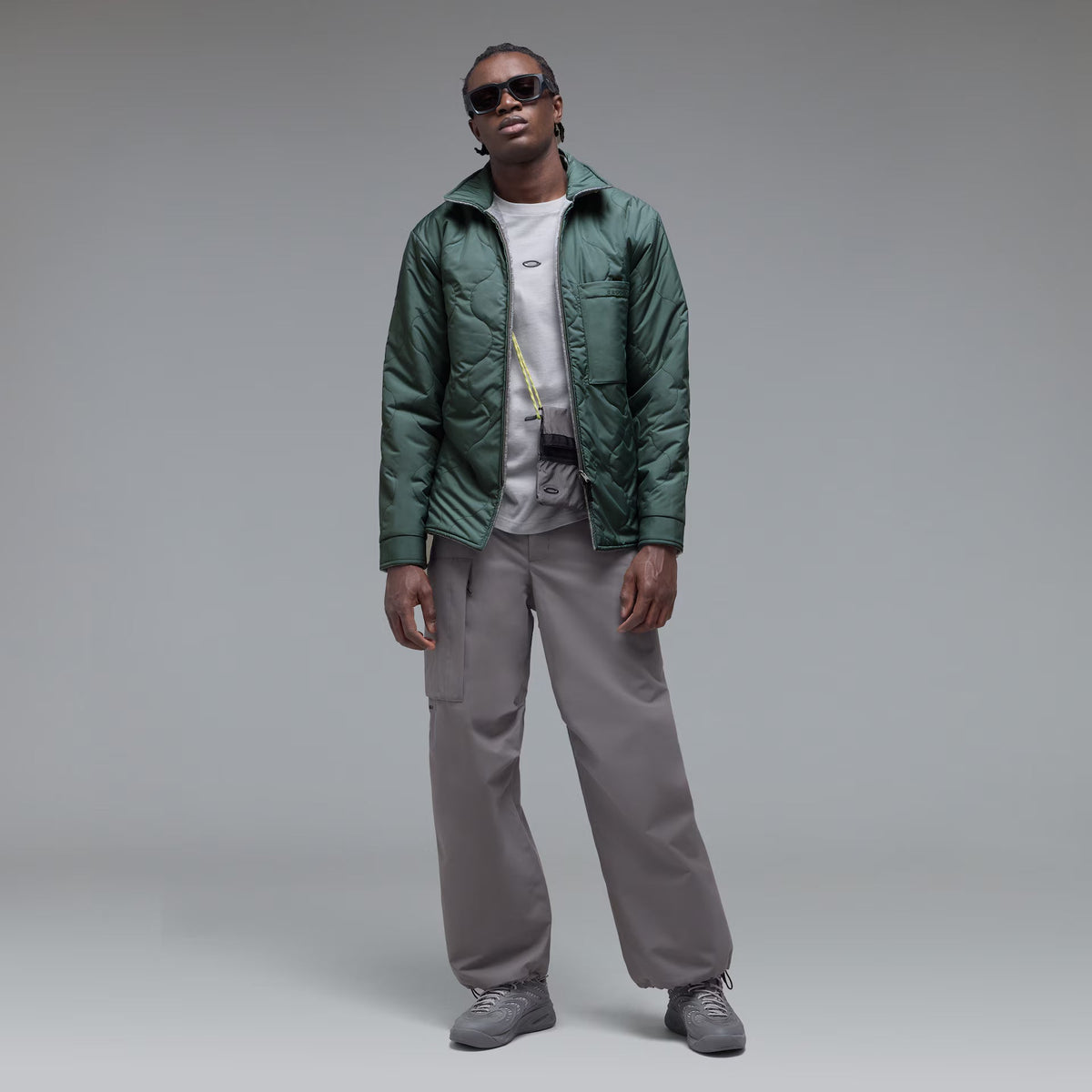 Oakley Men's Off-slope Solid Overshirt - Cement Melange