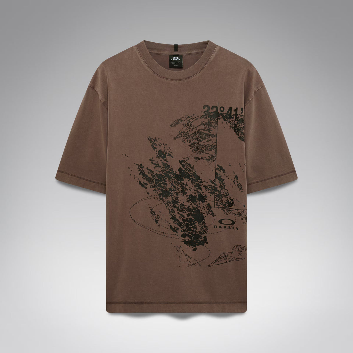 Oakley Men's Origin Map Tee - Dark Umber