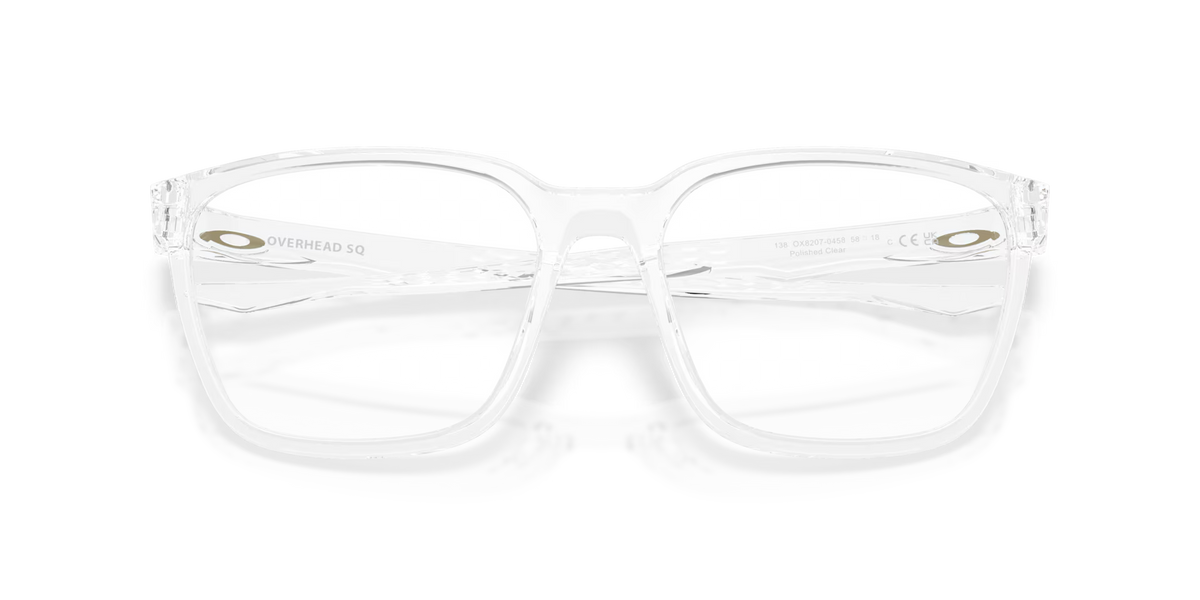Oakley Men's Overhead Sq Eyeglasses - Polished Clear
