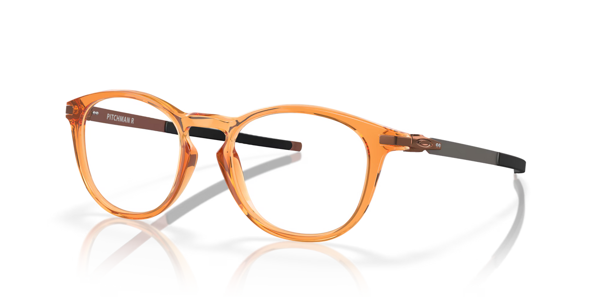 Oakley Men's Pitchman R Eyeglasses - Polished Translucent Ginger