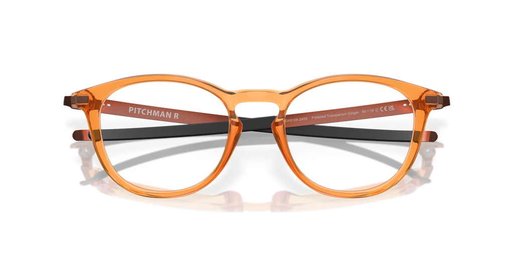 Oakley Men's Pitchman R Eyeglasses - Polished Translucent Ginger