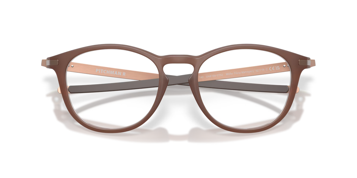 Oakley Men's Pitchman R Eyeglasses - Transparent Mahogany