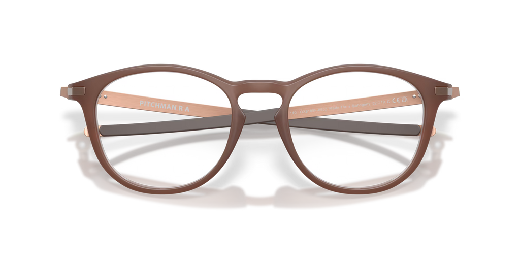 Oakley Men's Pitchman R (low Bridge Fit) Eyeglasses - Transparent Mahogany