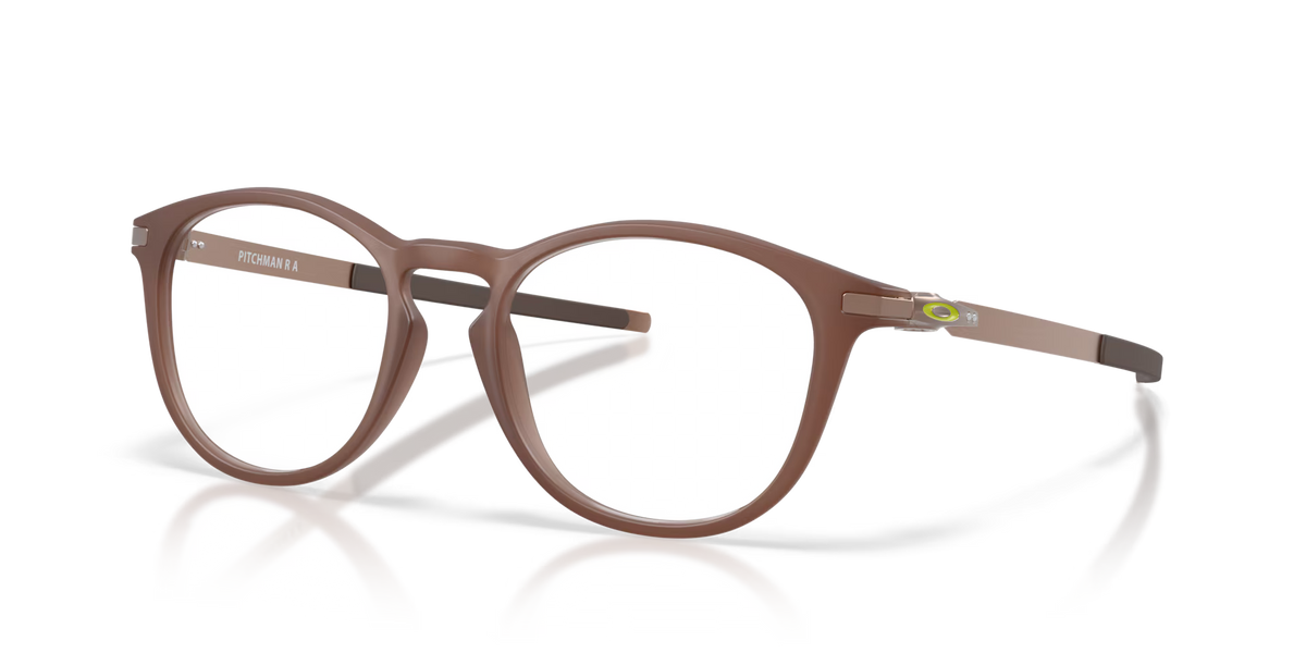 Oakley Men's Pitchman R (low Bridge Fit) Eyeglasses - Transparent Mahogany