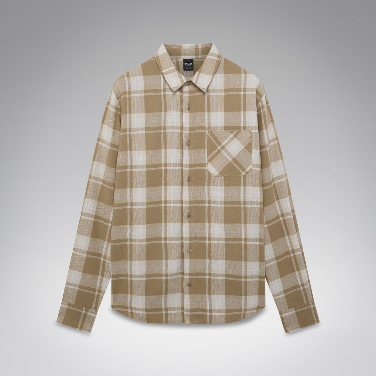 Oakley Men's Podium Plaid Ls Flannel - White
