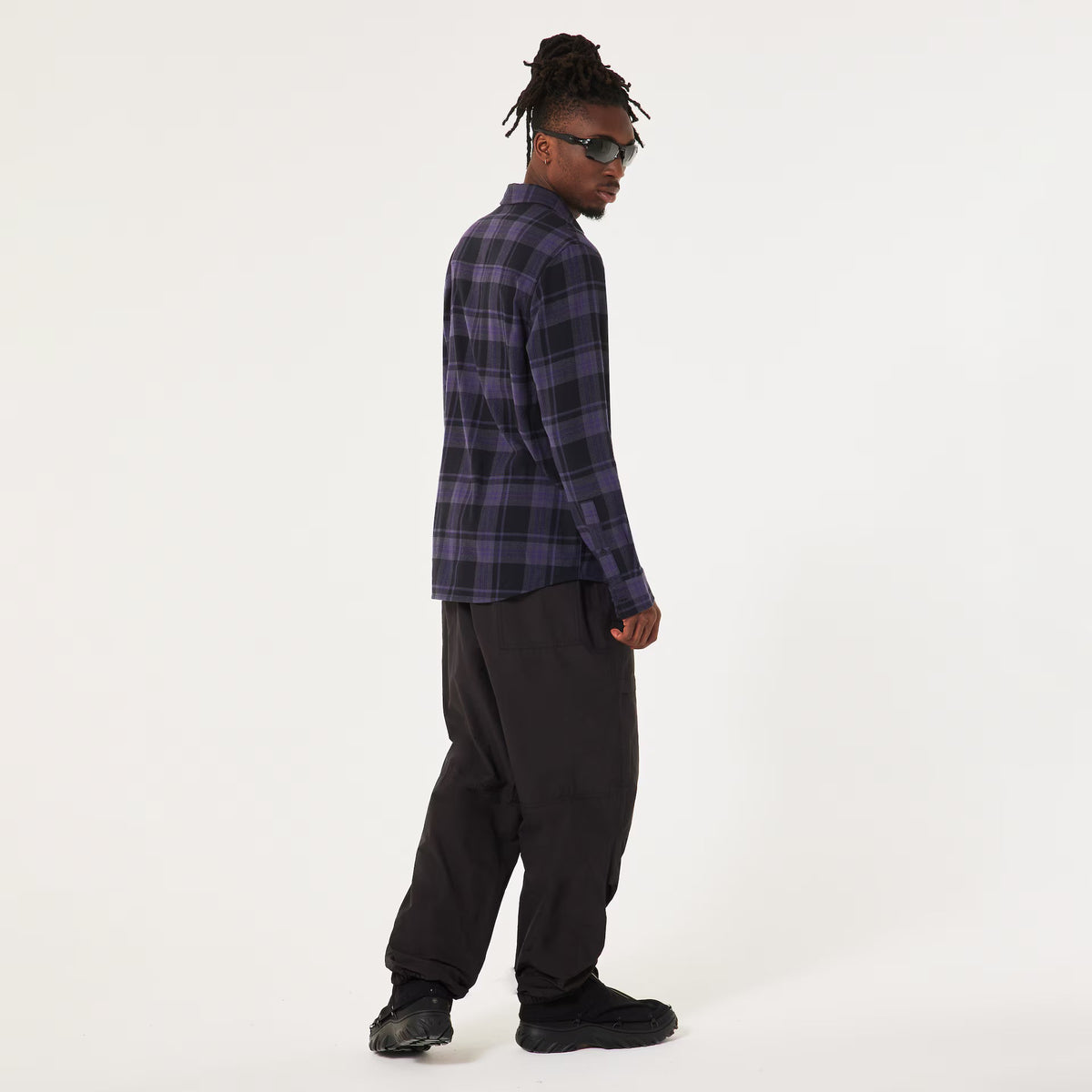 Oakley Men's Podium Plaid Ls Flannel - Black
