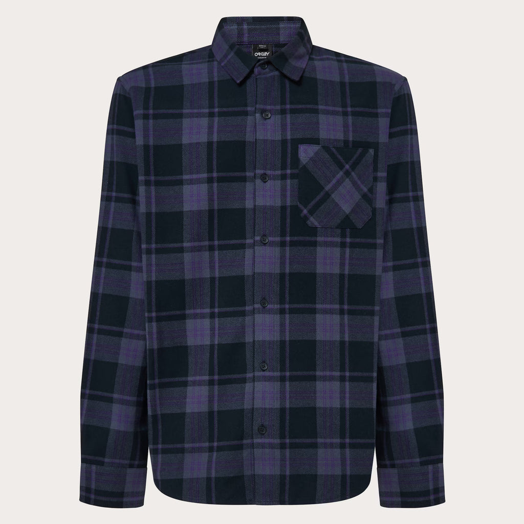 Oakley Men's Podium Plaid Ls Flannel - Black