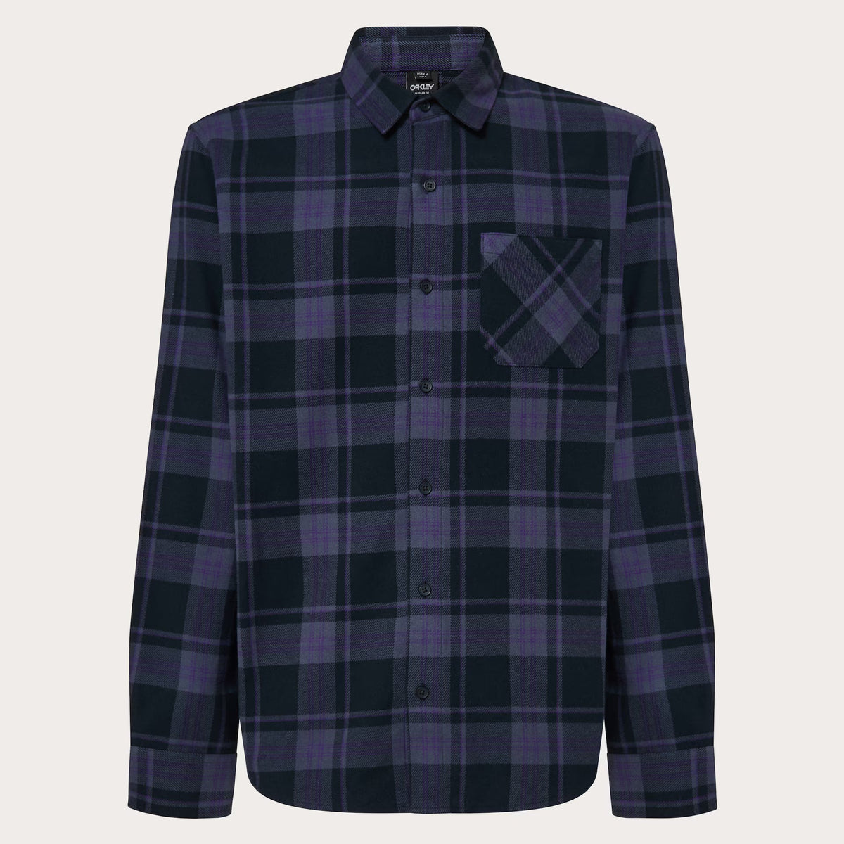 Oakley Men's Podium Plaid Ls Flannel - Black