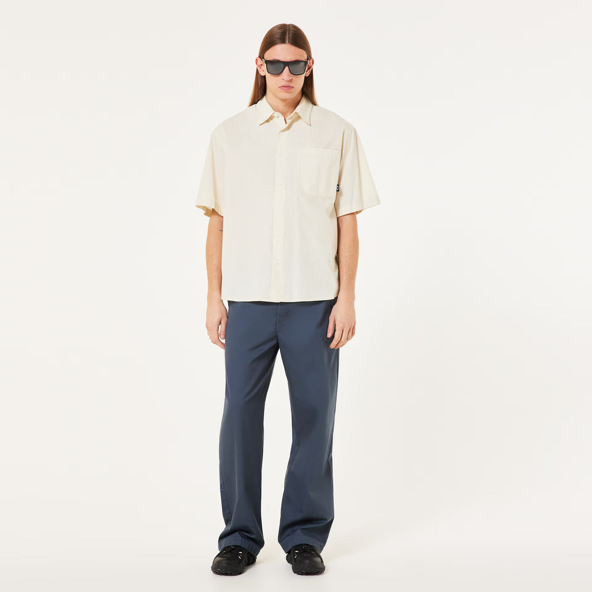 Oakley Men's Poplin Ss Shirt - Mist