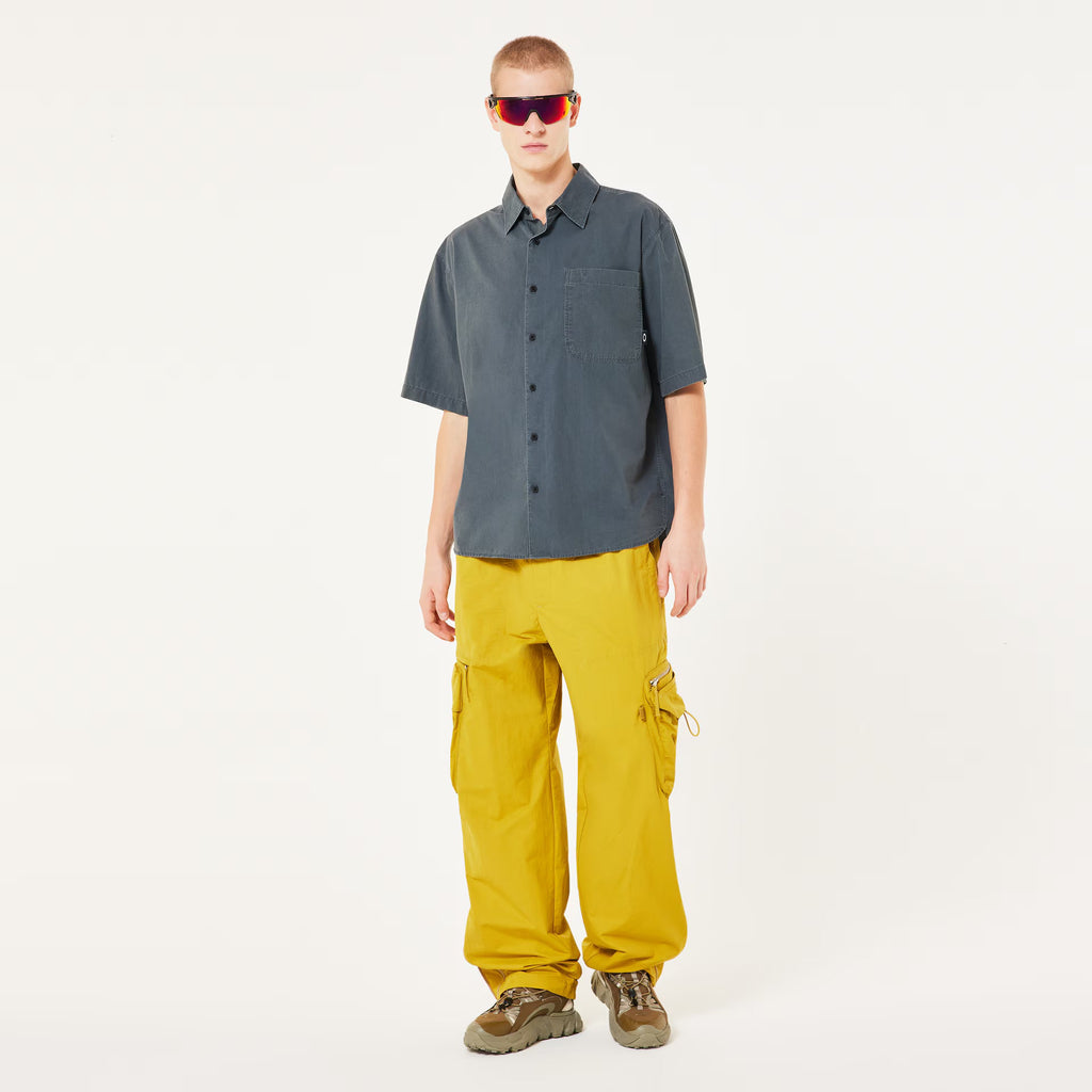Oakley Men's Poplin Ss Shirt - Dark Slate
