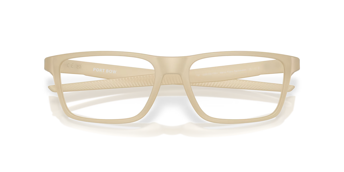 Oakley Men's Port Bow Eyeglasses - Transparent Sandstorm