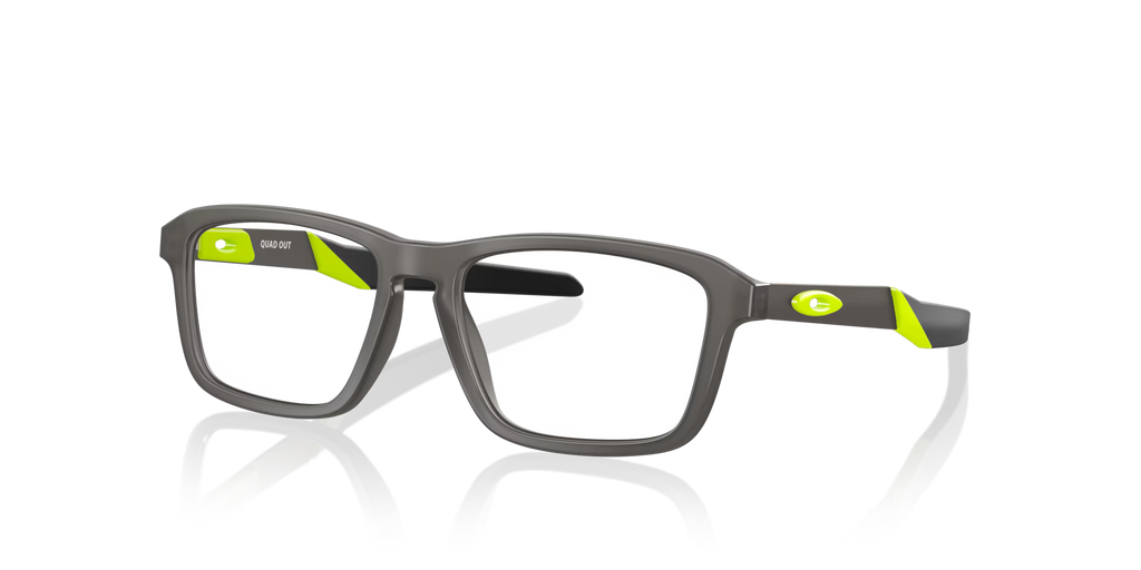 Oakley Men's Quad Out (youth Fit) Eyeglasses - Grey