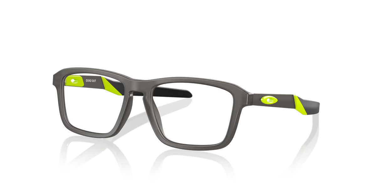 Oakley Men's Quad Out (youth Fit) Eyeglasses - Grey