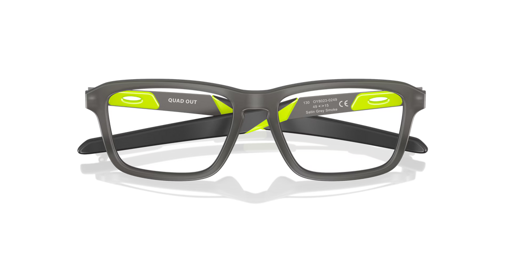 Oakley Men's Quad Out (youth Fit) Eyeglasses - Grey