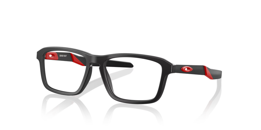 Oakley Men's Quad Out (youth Fit) Eyeglasses - Black