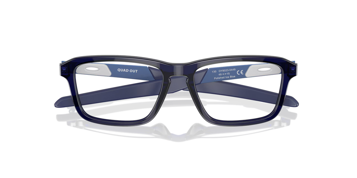 Oakley Men's Quad Out (youth Fit) Eyeglasses - Blue