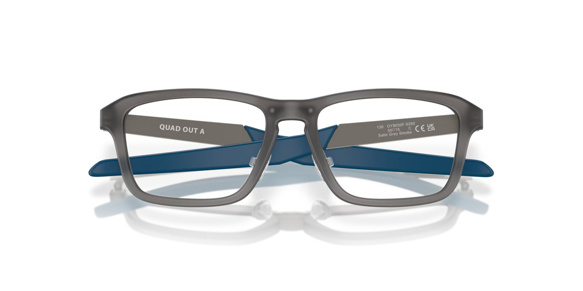 Oakley Men's Quad Out (youth - Low Bridge Fit) Eyeglasses