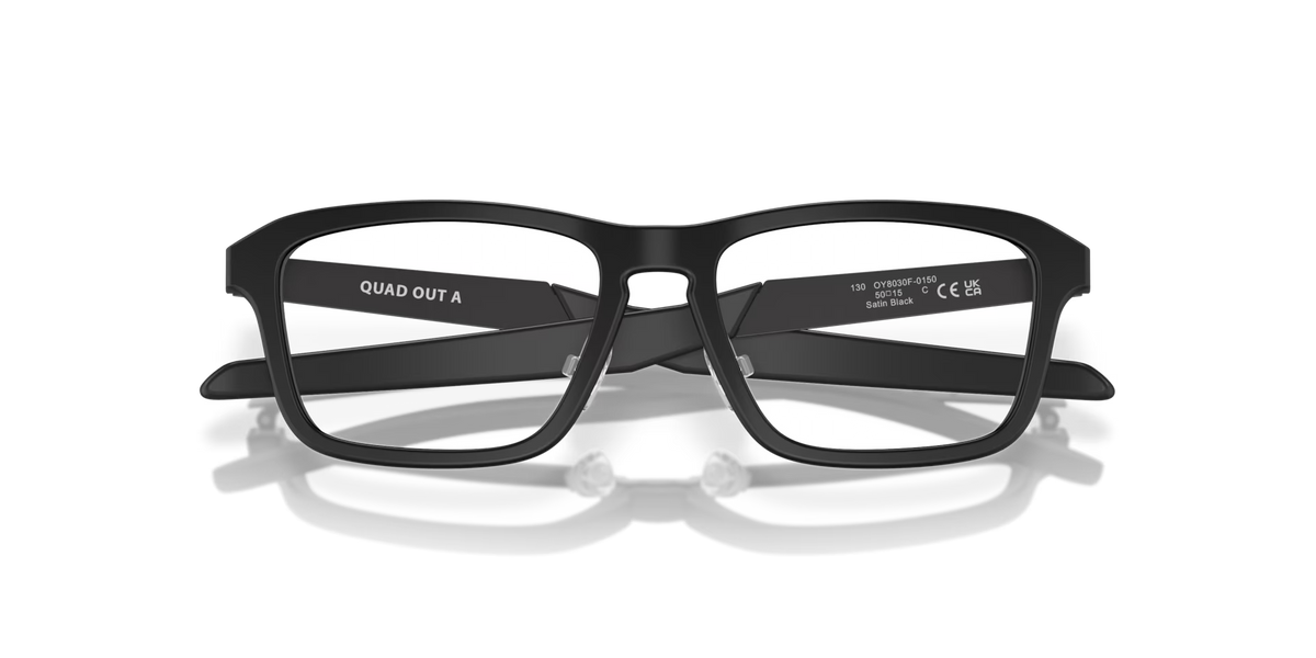 Oakley Men's Quad Out (youth - Low Bridge Fit) Eyeglasses