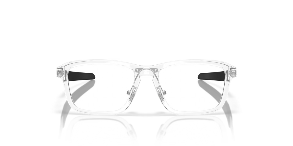 Oakley Men's Quad Out (youth - Low Bridge Fit) Eyeglasses - Polished Clear