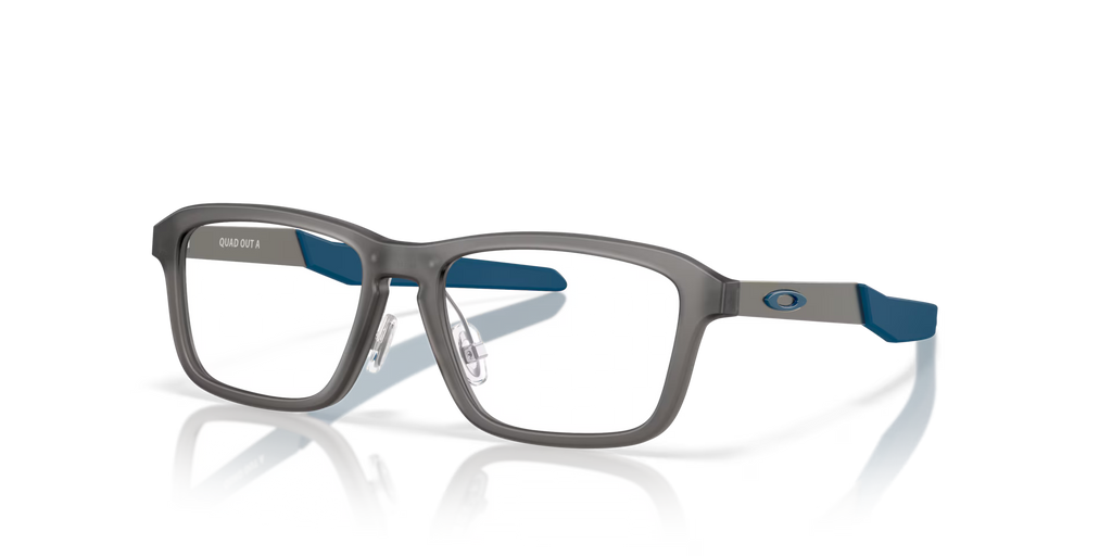 Oakley Men's Quad Out (youth - Low Bridge Fit) Eyeglasses - Grey