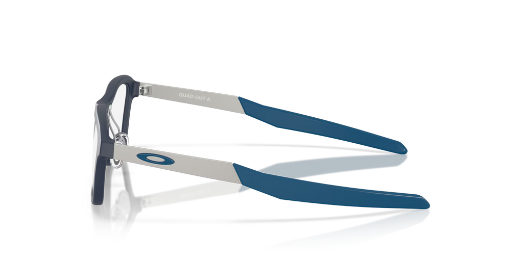 Oakley Men's Quad Out (youth - Low Bridge Fit) Eyeglasses - Blue